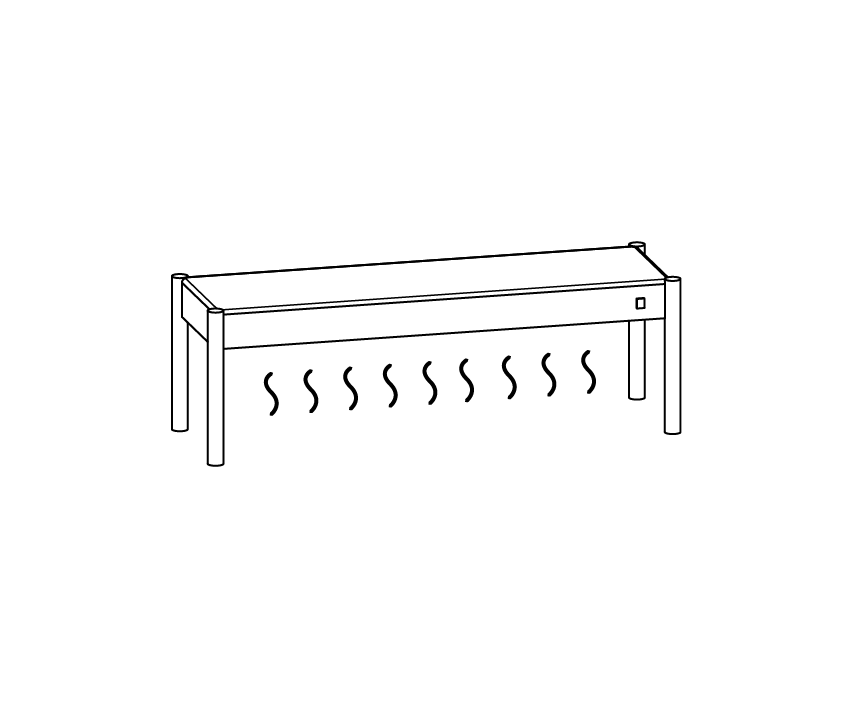 Wandschränke und tischabstellflächen / Abstellflächen für tische - 64001 | Mittel Group