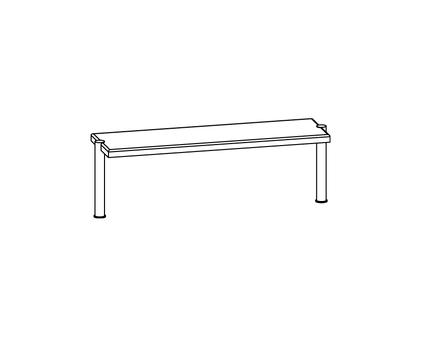 Wandschränke und tischabstellflächen / Abstellflächen für tische - 64010 | Mittel Group