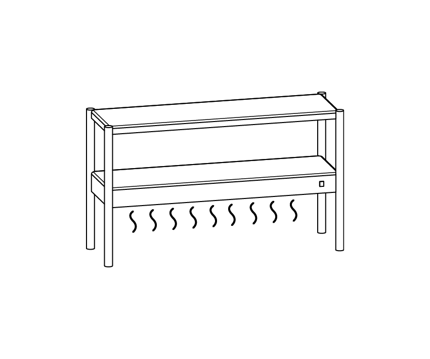 Wandschränke und tischabstellflächen/Abstellflächen für tische - 64101 | Mittel Group