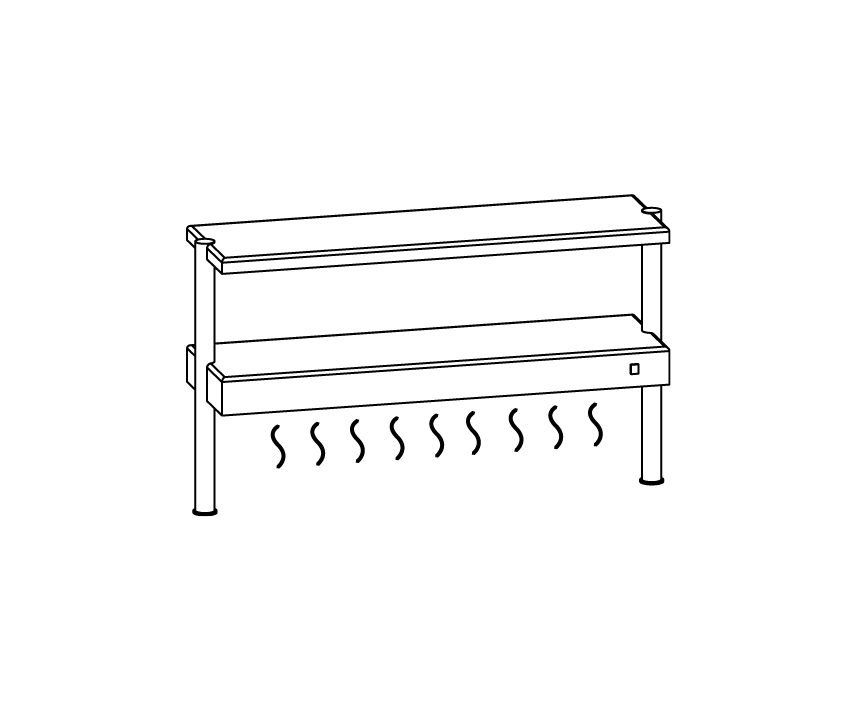 Wandschränke und tischabstellflächen / Abstellflächen für tische - 64111 | Mittel Group
